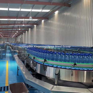Ethiopia prefabricated Galvanized metal steel beverage factory waterwork water treatment plant