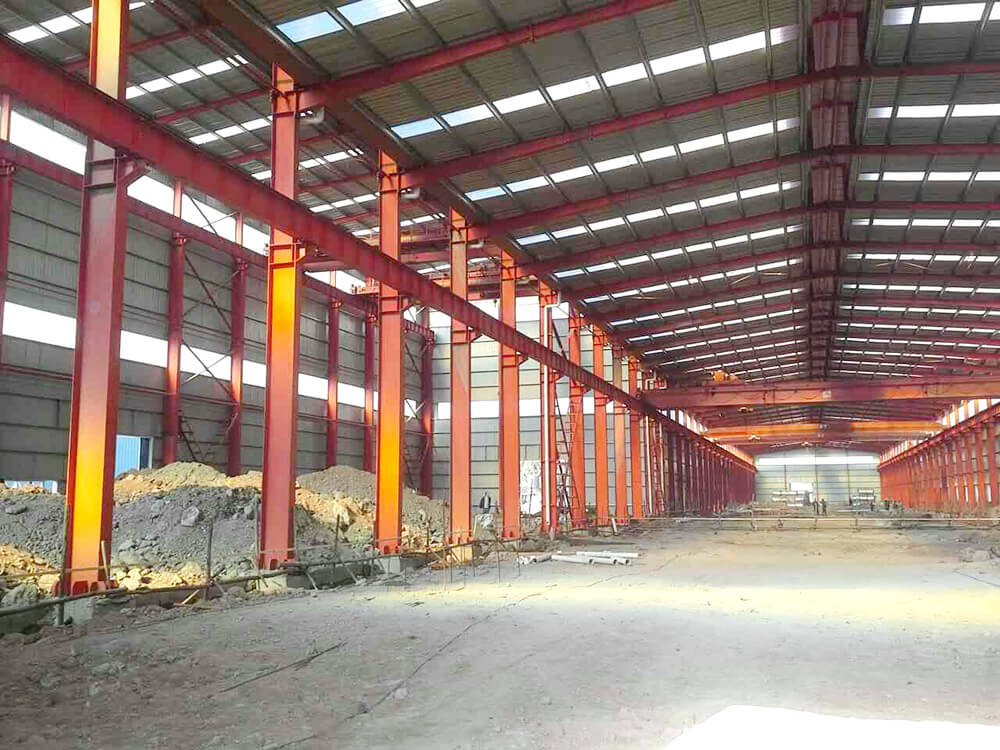 Customized Prefabricated structural building Heavy Duty Industrial Steel Processing Workshop